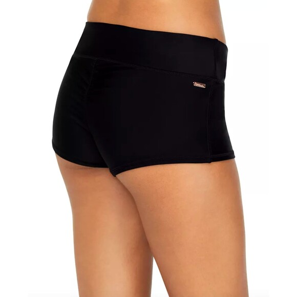 C248 Raisins Juniors Surf Solid Pull-On Swim Shorts Black XS NWT Board Swimwear - Picture 3 of 3